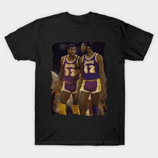 Magic Johnson and James Worthy, 1985 T-Shirt